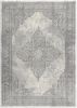 2' X 4' Gray Distressed Medallion Area Rug
