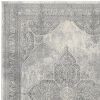 4' X 6' Gray Distressed Medallion Area Rug