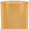 Amber Mouth Blown Bubble Glass Thick Walled Cylinder Vase