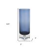 Glass Blue Ombre Cylinder Decorative Bottles