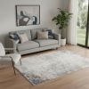 5' X 8' Navy Blue Distressed Striations Area Rug