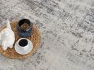 8' X 11' Navy Blue Distressed Striations Area Rug
