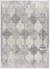 2' X 5' Grey Damask Area Rug