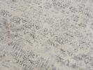 2' X 10' Ivory Distressed Ikat Pattern Runner Rug