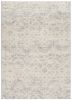2' X 3' Ivory Distressed Ikat Pattern Scatter Rug