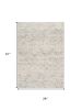 2' X 5' Ivory Abstract Area Rug
