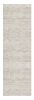 2' X 6' Ivory Distressed Ikat Pattern Area Rug