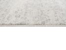 2' X 6' Ivory Distressed Ikat Pattern Area Rug
