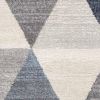 2' X 10' Navy Blue Geometric Diamond Runner Rug