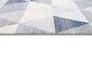 7' X 10' Navy Blue Geometric Diamond Area Rug