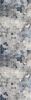 2' X 13' Navy Blue Cobblestone Pattern Runner Rug