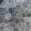 2' X 5' Navy Blue Cobblestone Pattern Area Rug
