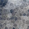 2' X 5' Navy Blue Cobblestone Pattern Area Rug