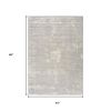 4' X 6' Modern Gray Distressed Area Rug