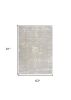 5' X 8' Modern Gray Distressed Area Rug