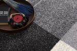 4' X 6' Gray Modern Geometric Area Rug