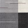 4' X 6' Gray Modern Geometric Area Rug