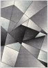 5' X 7' Grey Blue Geometric Area Rug