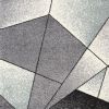 5' X 7' Grey Blue Geometric Area Rug