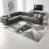 5' X 7' Grey Blue Geometric Area Rug