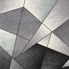 8' X 11' Grey Blue Geometric Area Rug
