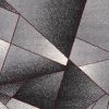 7' X 9' Grey Red Geometric Area Rug