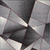8' X 11' Grey Red Geometric Area Rug