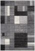 7' X 9' Gray Distressed Geometric Area Rug