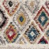 5' X 7' Cream Southwestern Area Rug