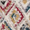 5' X 7' Cream Southwestern Area Rug