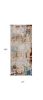 10' Ivory and Gold Abstract Runner Rug