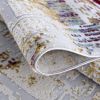 15' Beige And Ivory Abstract Runner Rug