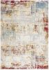 7' X 10' Abstract Beige And Gold Modern Area Rug