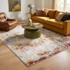 8' X 11' Beige Abstract Area Rug