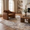 4' X 6' Beige And Ivory Abstract Area Rug