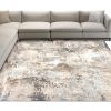 8' X 10' Beige Abstract Dhurrie Area Rug