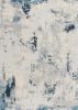 4' X 6' Blue Abstract Dhurrie Area Rug