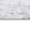 10' Blue Abstract Dhurrie Runner Rug