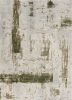 4' X 6' Green Abstract Dhurrie Area Rug