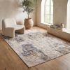 5' X 8' Ivory And Beige Abstract Diamonds Area Rug