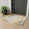 3' X 5' Gold Abstract Dhurrie Area Rug