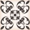 8" X 8" Charcoal And White Mosaic Peel And Stick Removable Tiles