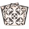 8" X 8" Charcoal And White Mosaic Peel And Stick Removable Tiles