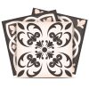 8" X 8" Charcoal And White Mosaic Peel And Stick Removable Tiles