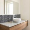 8" X 8" Black White And Tan Peel And Stick Removable Tiles