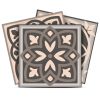 5" X 5" Espresso Brown Mosaic Peel And Stick Removable Tiles