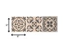 8" X 8" Espresso Brown Mosaic Peel And Stick Removable Tiles