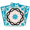 5" X 5" Sky Blue Mosaic Peel And Stick Removable Tiles