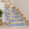 8" X 8" Blue Gray Yellow Pop Peel And Stick Removable Tiles