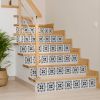 8" X 8" Charcoal And White Scroll Peel And Stick Removable Tiles